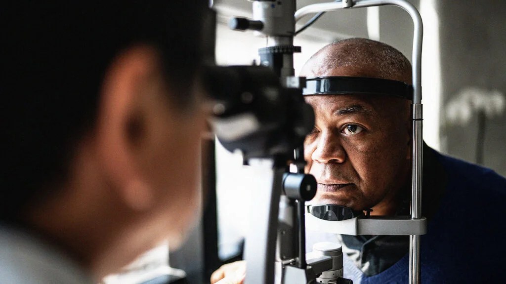 examen de la vue pour la cataracte