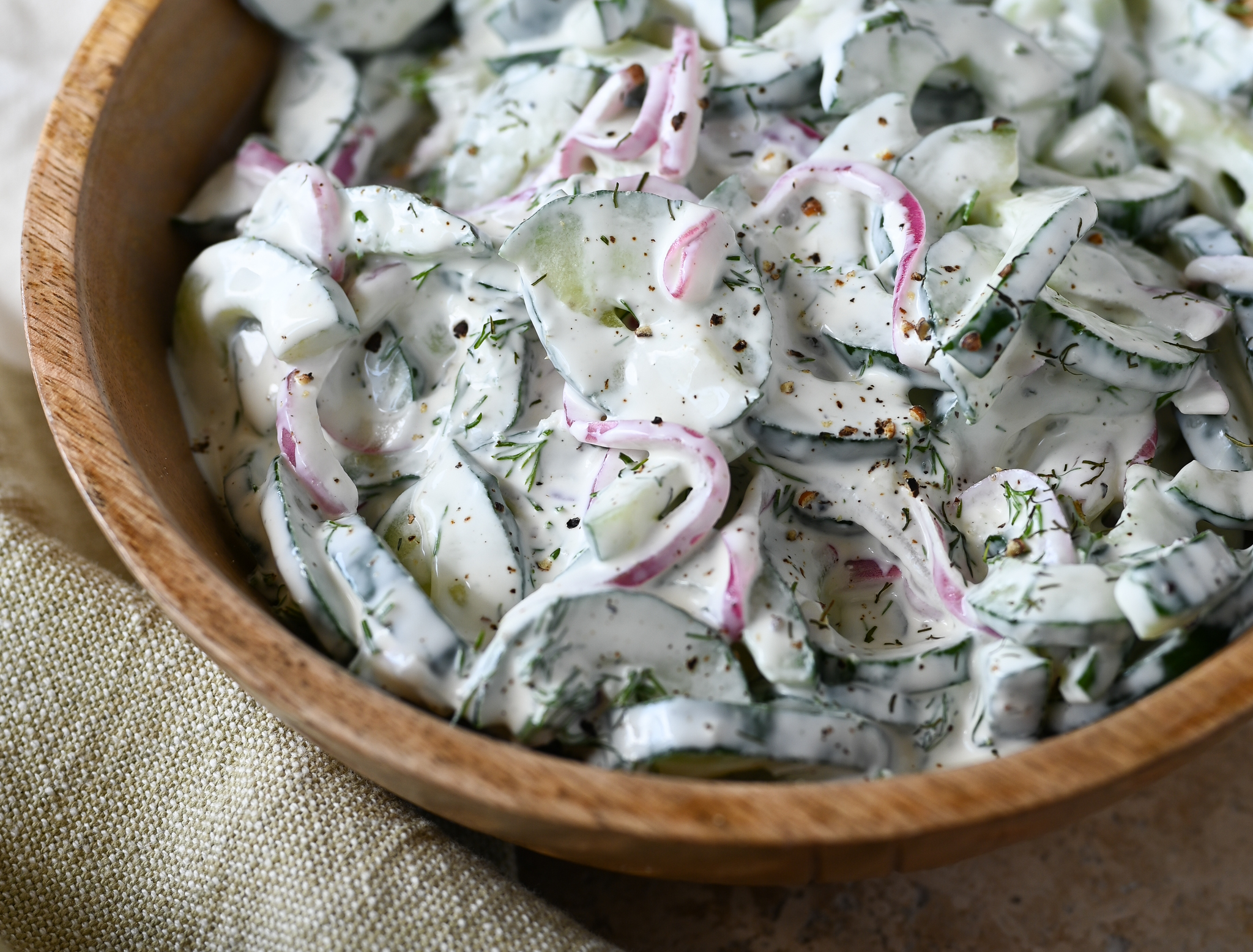 Salade crémeuse de concombre – Once Upon a Chef