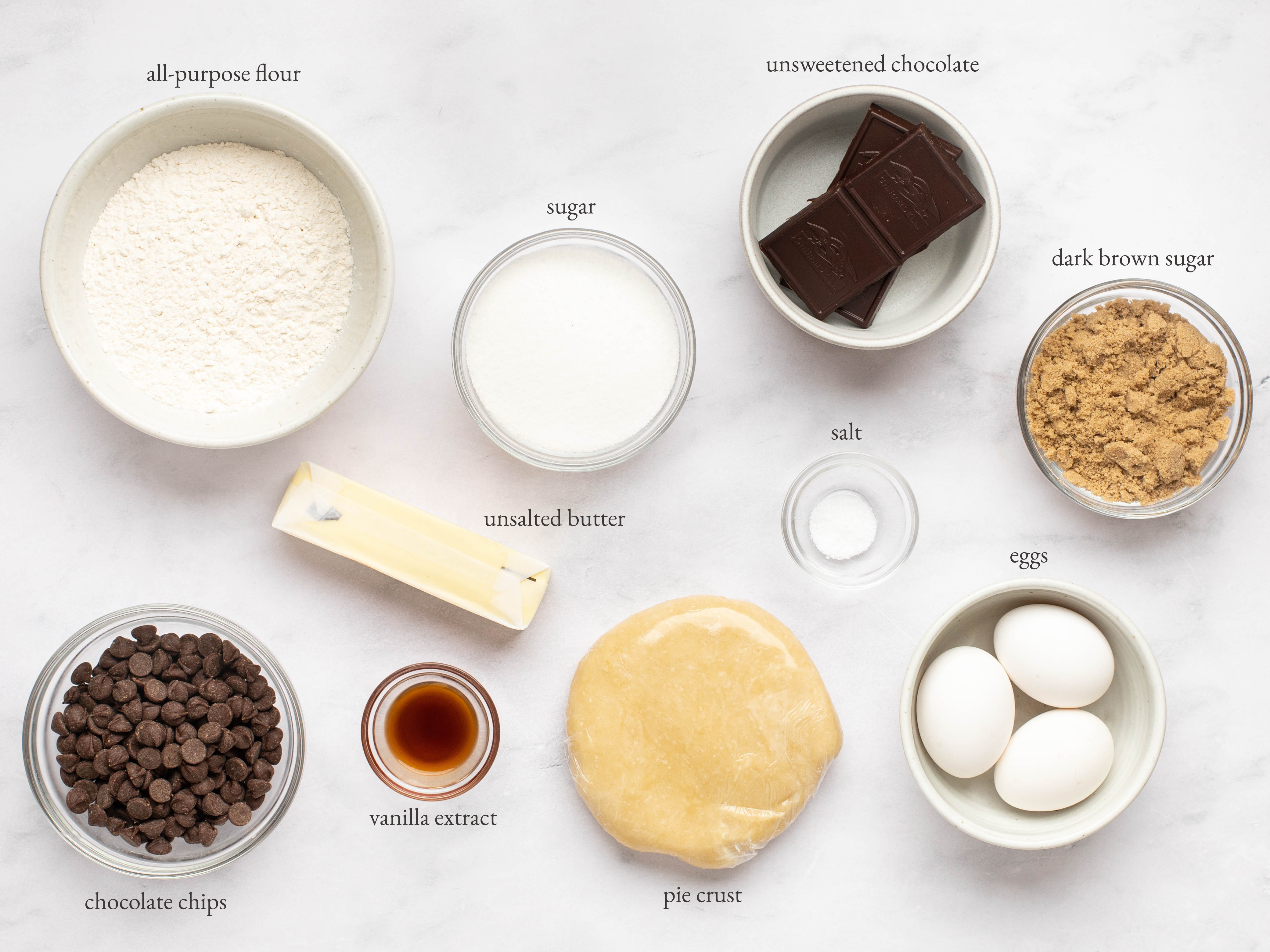 ingrédients nécessaires pour faire une tarte au brownie